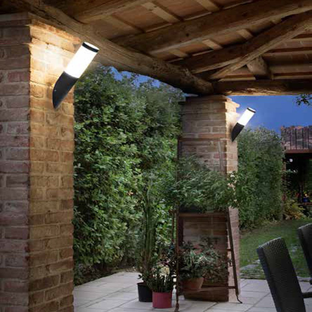 Applique per esterno IP44 in acciao inox finitura bianco , antracite , nikel e corten diffusore policarbonato bianco lampada 1XE27 non inclusa TOKYO Applique per esterno IP44 in acciao inox finitura bianco , antracite , nikel e corten diffusore policarbonato bianco lampada 1XE27 non inclusa TOKYO